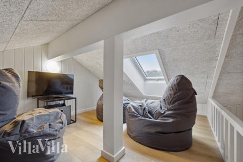 Einige der 20 Schlafgelegenheiten befinden sich im Luxusferienhaus Nr. 751 auf dem ausgebauten Dachboden