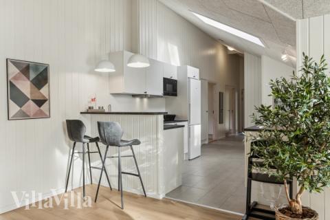 Die Küche im Luxusferienhaus Nr. 754 ist gut eingerichtet.