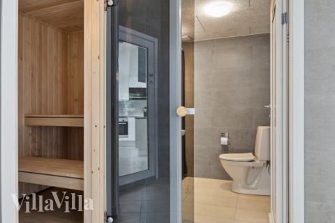 Genießen Sie die heiße Sauna im Luxusferienhaus Nr. 756 für 16 Personen