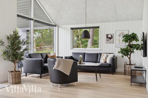 Die Couchecke im Luxusferienhaus Nr. 757 in Deutschland.