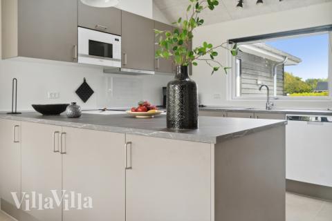 Die Küche im Luxusferienhaus Nr. 588 ist gut eingerichtet.