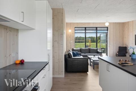 Die Küche im Luxusferienhaus Nr. 604 ist gut eingerichtet.