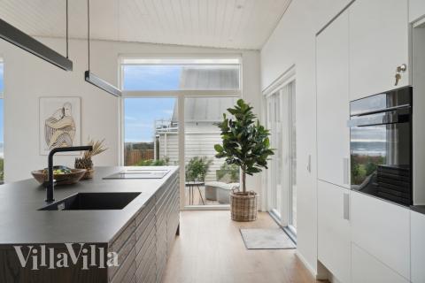 Die Küche im Luxusferienhaus Nr. 606 ist gut eingerichtet.