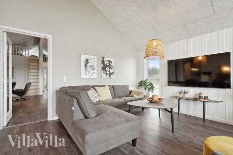 In der Sofalandschaft des Ferienhauses Nr. 609 kann man es richtig gemütlich machen.