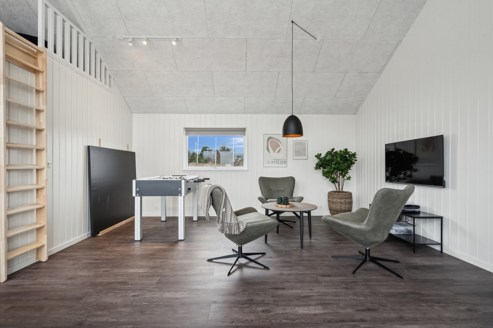 Veranstaltet ein Turnier im Aktivitätsraum, wenn ihr das Ferienhaus Nr. 610 in Westjütland besucht.
