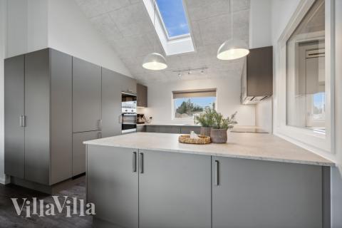 Die Küche im Luxusferienhaus Nr. 610 ist gut eingerichtet.