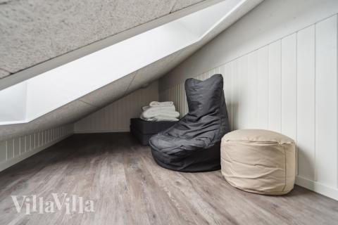 Einige der 18 Schlafgelegenheiten befinden sich im Luxusferienhaus Nr. 610 auf dem ausgebauten Dachboden