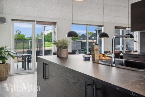 Die Küche im Luxusferienhaus Nr. 611 ist gut eingerichtet.