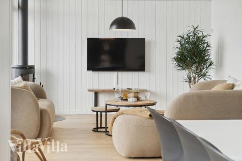 In der Sofalandschaft des Ferienhauses Nr. 617 kann man es richtig gemütlich machen.