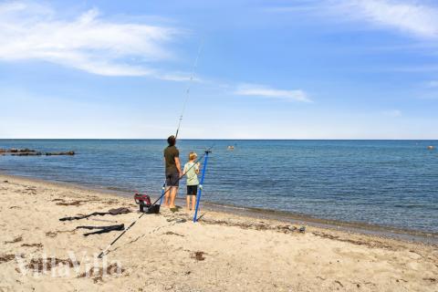 Der Strand in der Nähe von Luxusferienhaus Nr. 617.