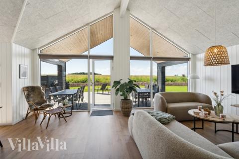 Die Couchecke im Luxusferienhaus Nr. 618 in Fünen und seine Inseln.