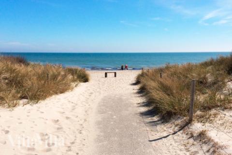 Der Strand in der Nähe von Luxusferienhaus Nr. 620.