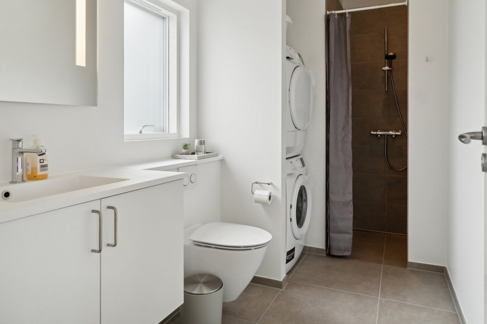 Eines der Badezimmer im Luxusferienhaus Nr. 620