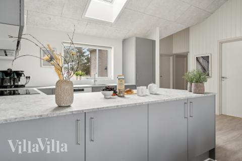 Die Küche im Luxusferienhaus Nr. 624 ist gut eingerichtet.