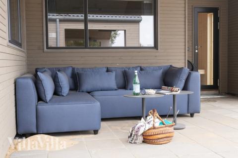 Das Luxusferienhaus Nr. 624 hat eine tolle Terrasse, die mit hochwertigen Gartenmöbeln für 14 Personen ausgestattet ist.