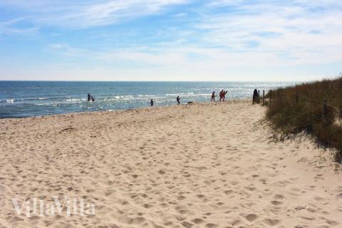 Der herrliche Strand in der Nähe von Luxusferienhaus Nr. 625 bei Lolland/Falster/Mön.