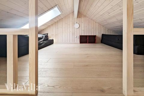 Einige der 12 Schlafgelegenheiten befinden sich im Luxusferienhaus Nr. 625 auf dem ausgebauten Dachboden