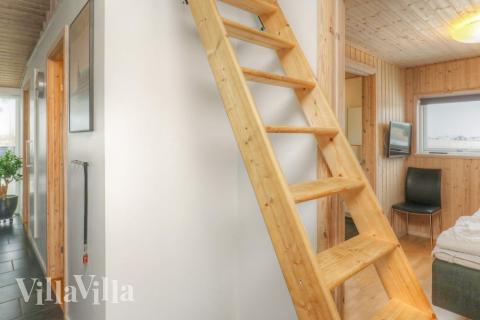 Einige der 14 Schlafgelegenheiten befinden sich im Luxusferienhaus Nr. 626 auf dem ausgebauten Dachboden