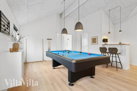 Aktivitätsraum im Luxusferienhaus Nr. 627 mit 8 Schlafzimmern und Platz für 20 Gäste.