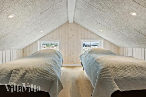 Einige der 20 Schlafgelegenheiten befinden sich im Luxusferienhaus Nr. 629 auf dem ausgebauten Dachboden