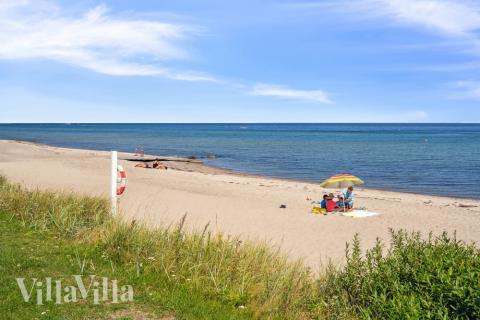 Der Strand in der Nähe von Luxusferienhaus Nr. 630.