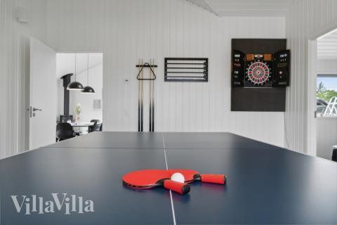 Aktivitätsraum im Luxusferienhaus Nr. 636 mit 4 Schlafzimmern und Platz für 8 Gäste.