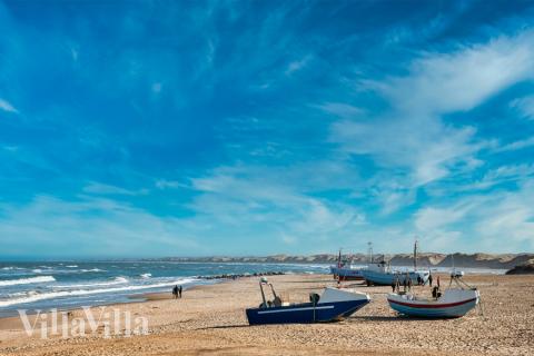 Der Strand in der Nähe von Luxusferienhaus Nr. 637.
