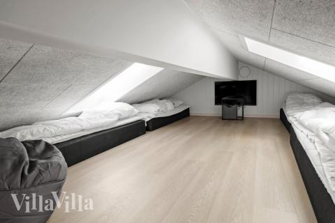 Einige der 16 Schlafgelegenheiten befinden sich im Luxusferienhaus Nr. 638 auf dem ausgebauten Dachboden