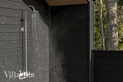 Genießen Sie einen Grillabend auf der Terrasse des Luxusferienhauses Nr. 638 in Nordseeland