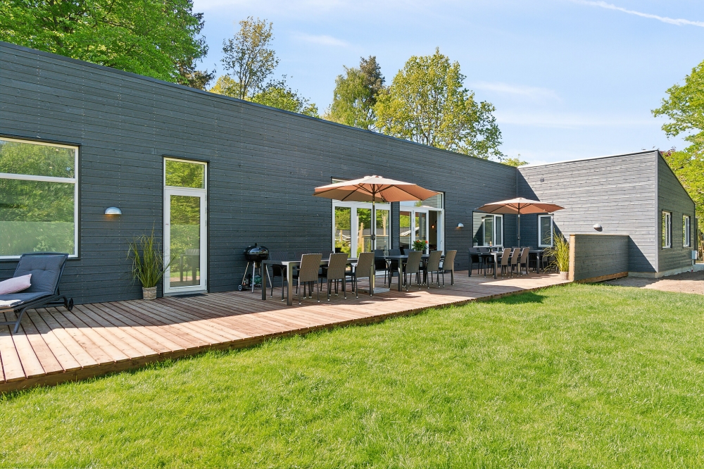 Das Luxusferienhaus Nr. 641 hat eine tolle Terrasse, die mit hochwertigen Gartenmöbeln für 20 Personen ausgestattet ist.