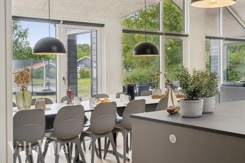 Die Küche im Luxusferienhaus Nr. 644 ist gut eingerichtet.