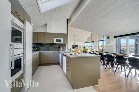 Die Küche im Luxusferienhaus Nr. 832 ist gut eingerichtet.