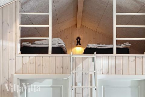 Einige der 14 Schlafgelegenheiten befinden sich im Luxusferienhaus Nr. 649 auf dem ausgebauten Dachboden