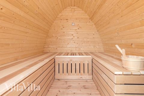 Das Luxusferienhaus Nr. 649 ist unter anderem mit einer schönen Sauna ausgestattet.
