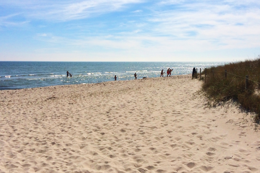 Der Strand in der Nähe von Luxusferienhaus Nr. 649.