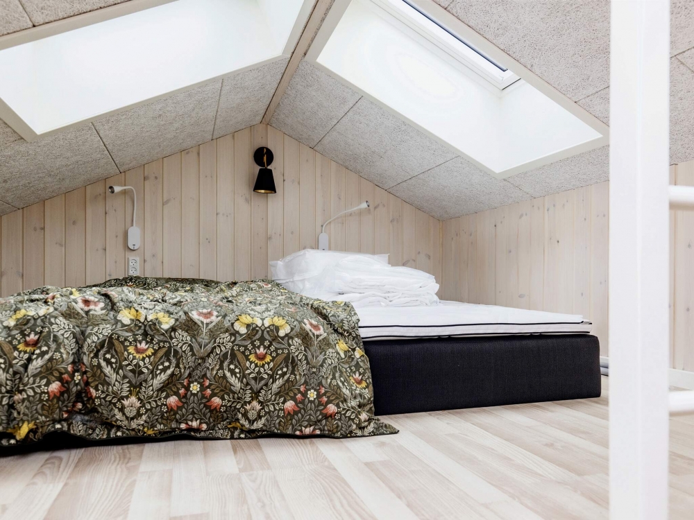 Einige der 10 Schlafgelegenheiten befinden sich im Luxusferienhaus Nr. 650 auf dem ausgebauten Dachboden