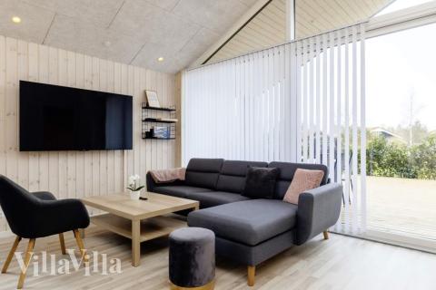 Die Couchecke im Luxusferienhaus Nr. 650 in Lolland/Falster/Mön.