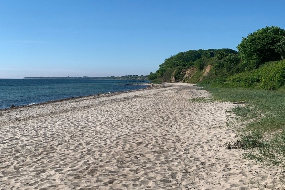 Der Strand in der Nähe von Luxusferienhaus Nr. 657.