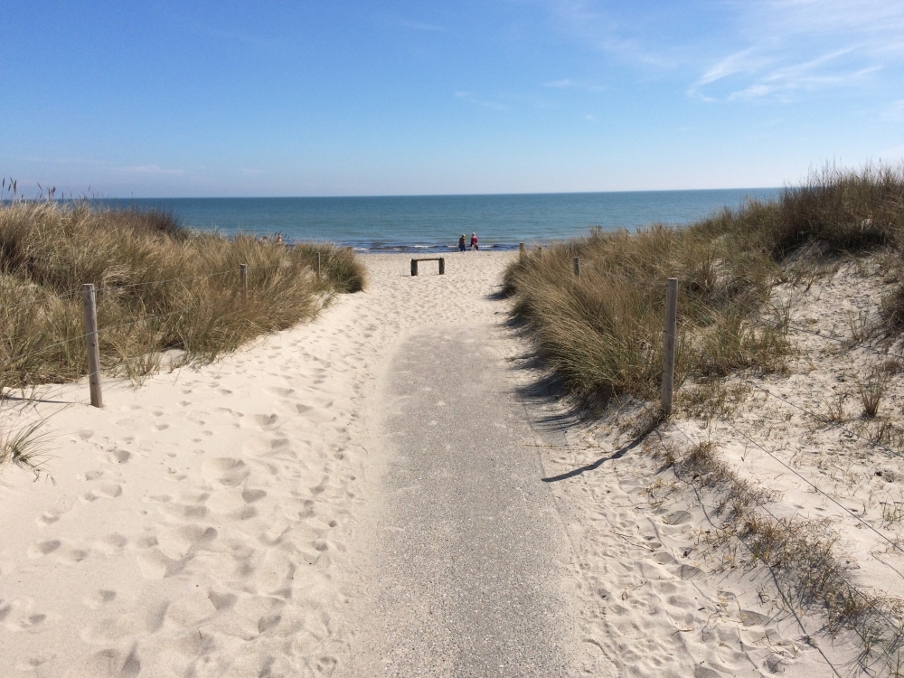 Der Strand in der Nähe von Luxusferienhaus Nr. 661.