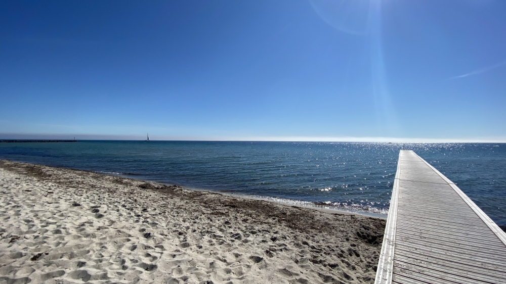 Der Strand in der Nähe von Luxusferienhaus Nr. 664.