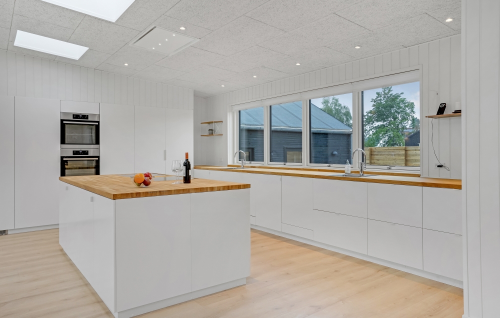 Die Küche im Luxusferienhaus Nr. 674 ist gut eingerichtet.