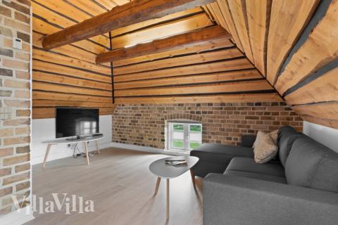 In der Sofalandschaft des Ferienhauses Nr. 679 kann man es richtig gemütlich machen.