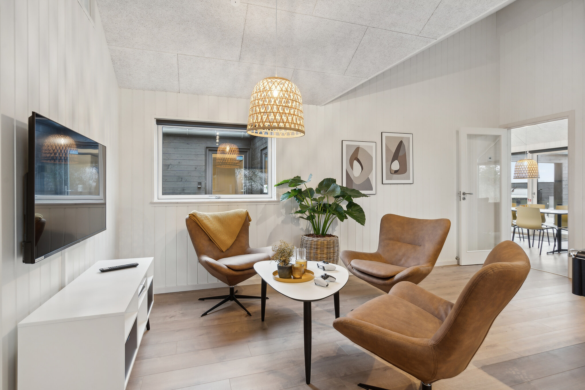Aktivitätsraum im Luxusferienhaus Nr. 647 mit 5 Schlafzimmern und Platz für 14 Gäste.