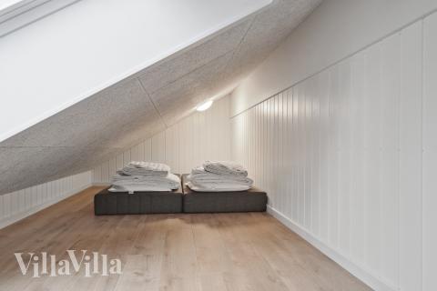 Einige der 14 Schlafgelegenheiten befinden sich im Luxusferienhaus Nr. 647 auf dem ausgebauten Dachboden