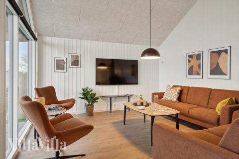 In der Sofalandschaft des Ferienhauses Nr. 647 kann man es richtig gemütlich machen.