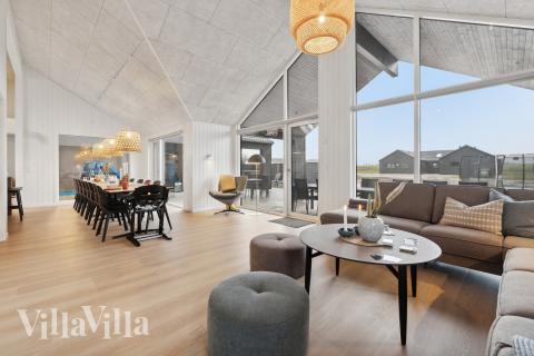 Die Couchecke im Luxusferienhaus Nr. 630 in Fünen und seine Inseln.