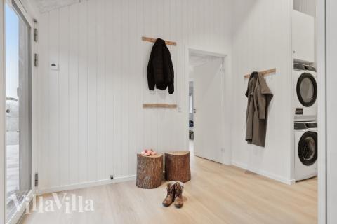 Der Eingangsbereich im Luxusferienhaus 630 bietet viel Platz