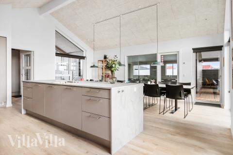 Die Küche im Luxusferienhaus Nr. 682 ist gut eingerichtet.