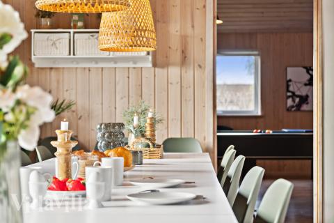 Das Luxusferienhaus Nr. 220 hat einen wunderschönen Aufenthaltsraum.