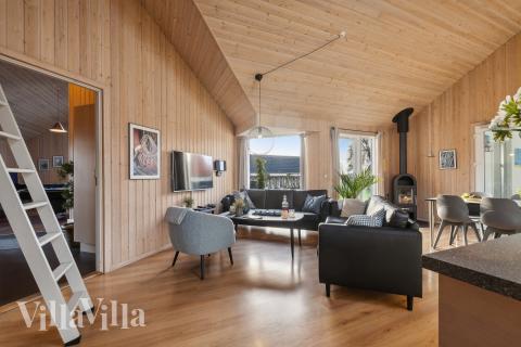 Die Couchecke im Luxusferienhaus Nr. 221 in Fünen und seine Inseln.